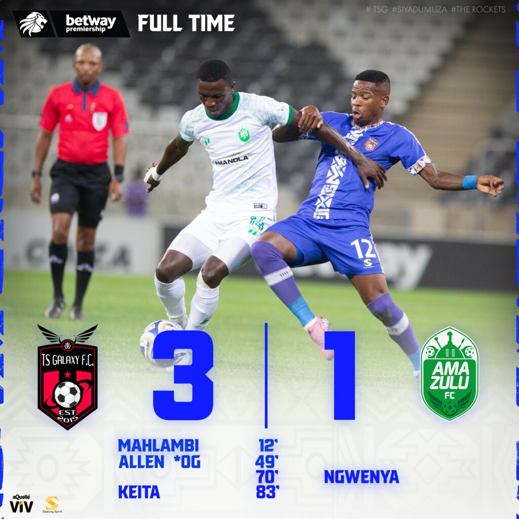 TS Galaxy vs Amazulu FC_24 Sep Full Time report